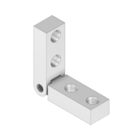 MODULAR SOLUTIONS ALUMINUM HINGE MITER CONNECTOR - ELBOW  MITER NO DRILLING